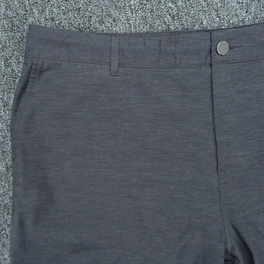 Faherty‎ Shorts Mens 40 Gray All Day Chino Stretch Zip Pocket Lightweight